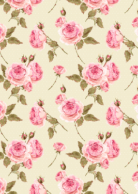 Estor enrollable con estampado de rosas