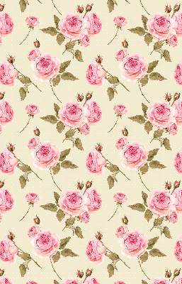 Estor enrollable con estampado de rosas