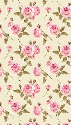 Estor enrollable con estampado de rosas