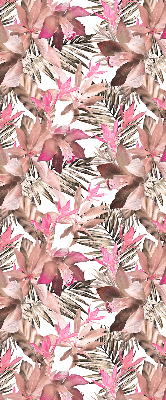 Modern roller blind con estampado de flores rosas