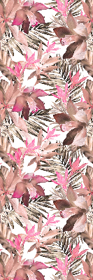 Modern roller blind con estampado de flores rosas