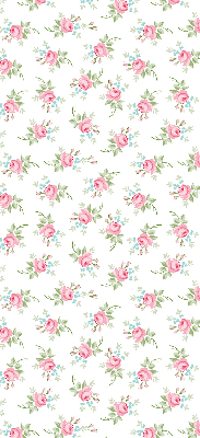 Estor enrollable para ventana con estampado de rosas