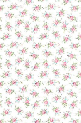 Estor enrollable para ventana con estampado de rosas