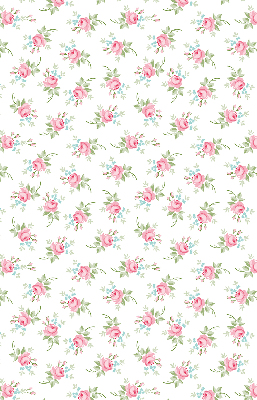 Estor enrollable para ventana con estampado de rosas
