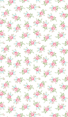 Estor enrollable para ventana con estampado de rosas