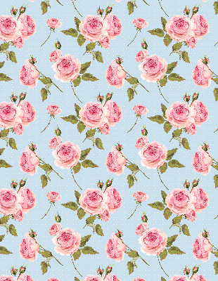 Estor enrollable con estampado de rosas