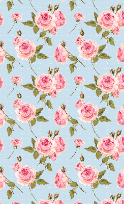 Estor enrollable con estampado de rosas