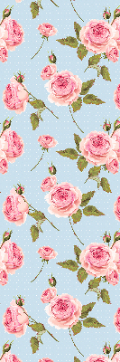 Estor enrollable con estampado de rosas