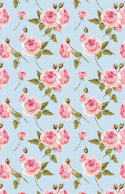Estor enrollable con estampado de rosas