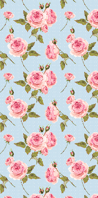 Estor enrollable con estampado de rosas