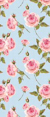 Estor enrollable con estampado de rosas