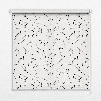 Modern roller blind con estampado de constelaciones