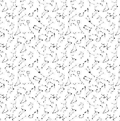 Modern roller blind con estampado de constelaciones