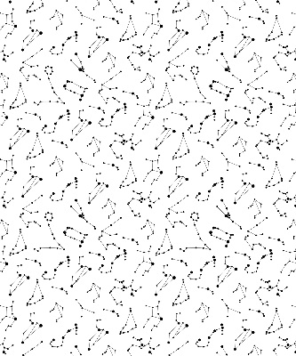 Modern roller blind con estampado de constelaciones