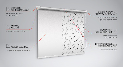 Modern roller blind con estampado de constelaciones