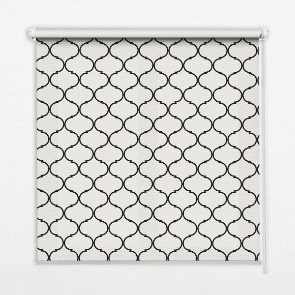 Estor enrollable para ventana con diseño de alambre de espino