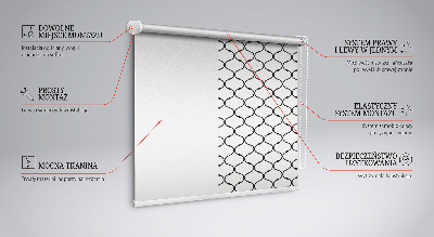 Estor enrollable para ventana con diseño de alambre de espino