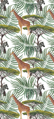 Modern roller blind con diseño de animales y árboles