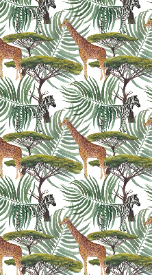 Modern roller blind con diseño de animales y árboles