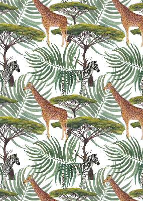 Modern roller blind con diseño de animales y árboles