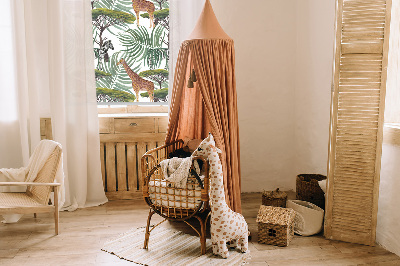 Modern roller blind con diseño de animales y árboles