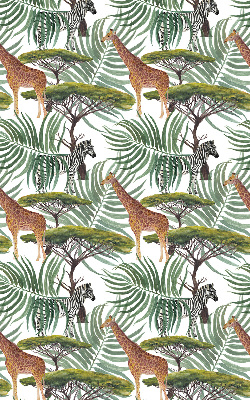 Modern roller blind con diseño de animales y árboles