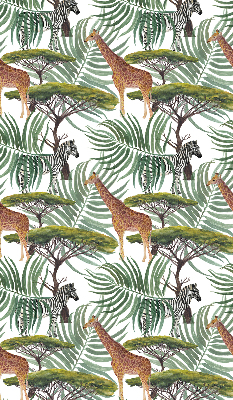 Modern roller blind con diseño de animales y árboles