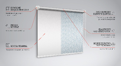 Estor enrollable para ventana con forma semicircular