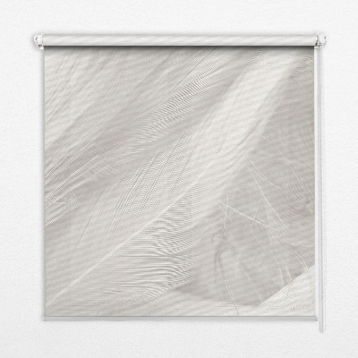 Modern roller blind con diseño de plumas