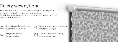 Modern roller blind con lamas grises
