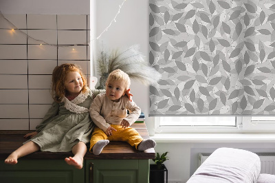 Modern roller blind con lamas grises