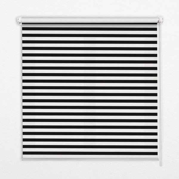 Modern roller blind con rayas negras