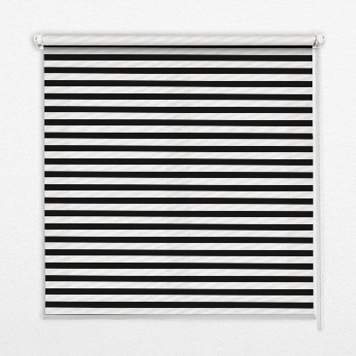Modern roller blind con rayas negras