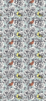 Modern roller blind con estampado de flores