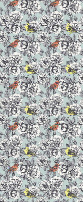 Modern roller blind con estampado de flores