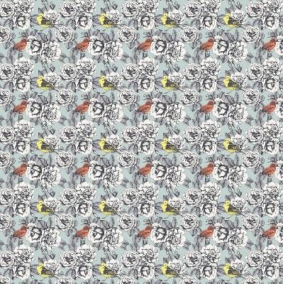 Modern roller blind con estampado de flores