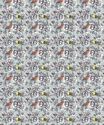 Modern roller blind con estampado de flores
