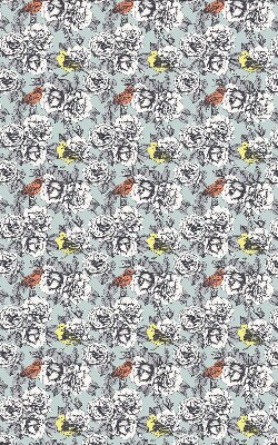 Modern roller blind con estampado de flores