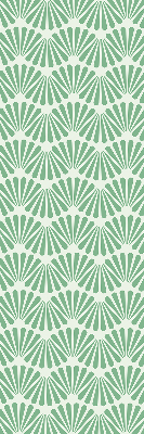 Modern roller blind con estampado Slalom en color verde