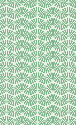 Modern roller blind con estampado Slalom en color verde
