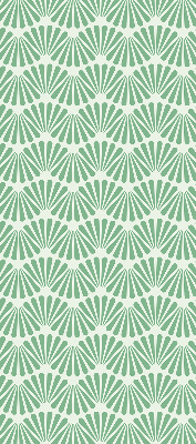 Modern roller blind con estampado Slalom en color verde