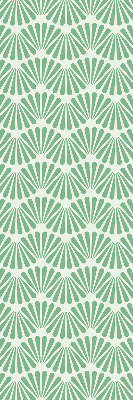 Modern roller blind con estampado Slalom en color verde