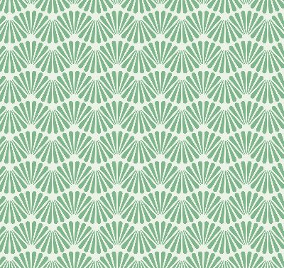Modern roller blind con estampado Slalom en color verde