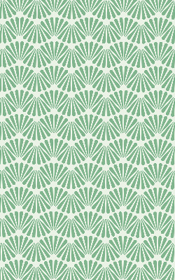 Modern roller blind con estampado Slalom en color verde