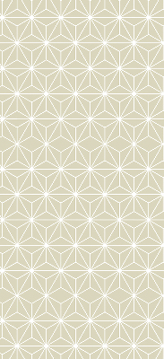 Estor enrollable con diseño de puntos blancos conectados entre sí