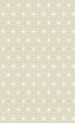 Estor enrollable con diseño de puntos blancos conectados entre sí