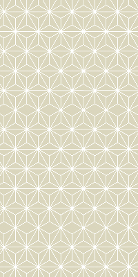 Estor enrollable con diseño de puntos blancos conectados entre sí