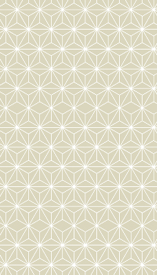 Estor enrollable con diseño de puntos blancos conectados entre sí
