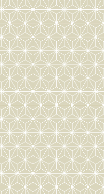 Estor enrollable con diseño de puntos blancos conectados entre sí