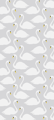 Estor enrollable con estampado de cisnes